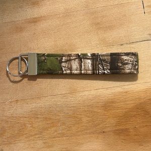 Brown Camo Handmade Keychain